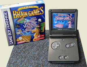 Ultimate Brain Games et la Gameboy Advance SP - Cliquez pour zoomer